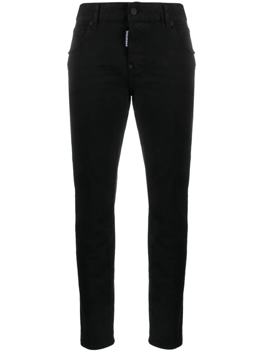 Low-Rise Tapered Jeans