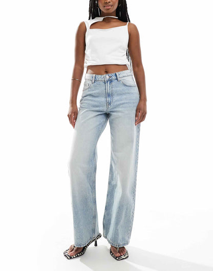 High Waisted Baggy Wide Leg Jeans
