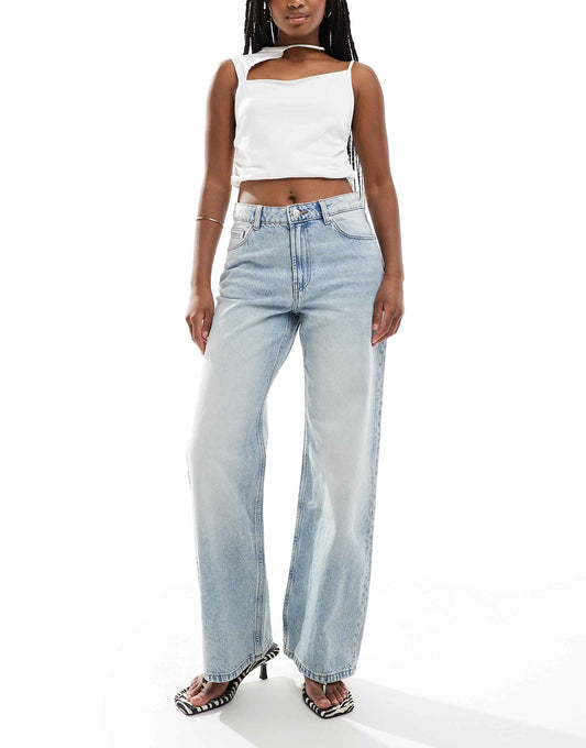 High Waisted Baggy Wide Leg Jeans