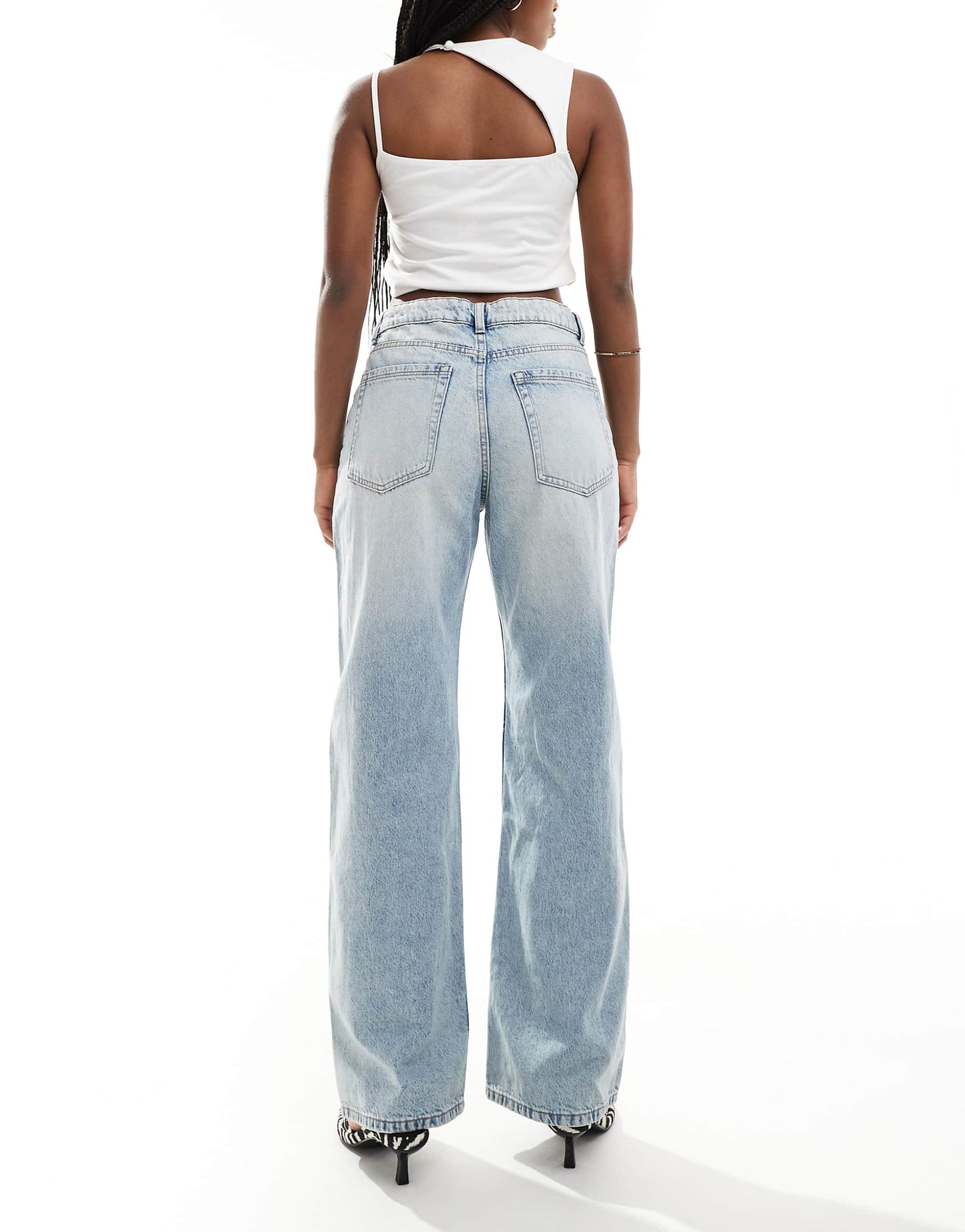 High Waisted Baggy Wide Leg Jeans