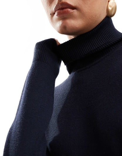 Super Soft Roll Neck Light Knit Jumper