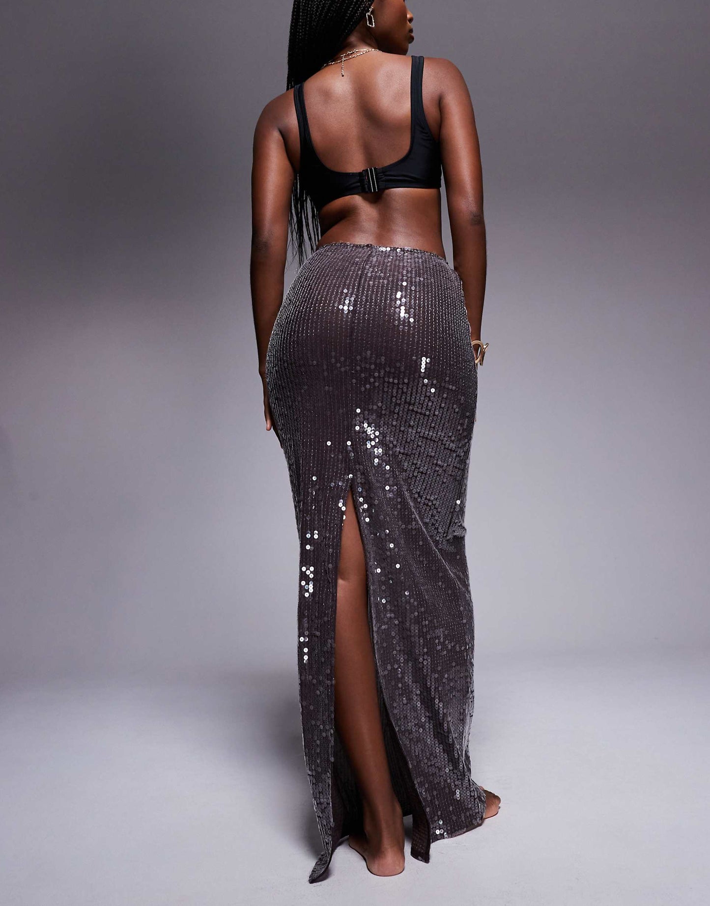 Sequin Maxi Beach Skirt