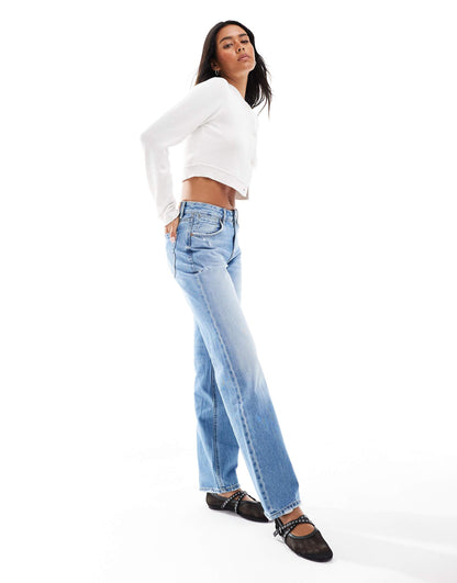 Low Waist Straight Leg Jean