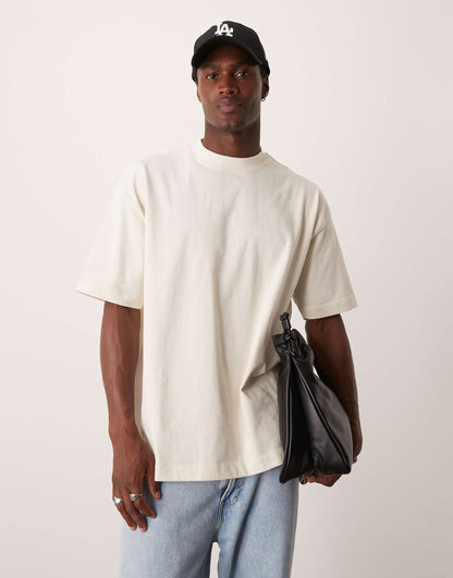 Premium Heavyweight Oversized High Neck T-Shirt 300Gsm