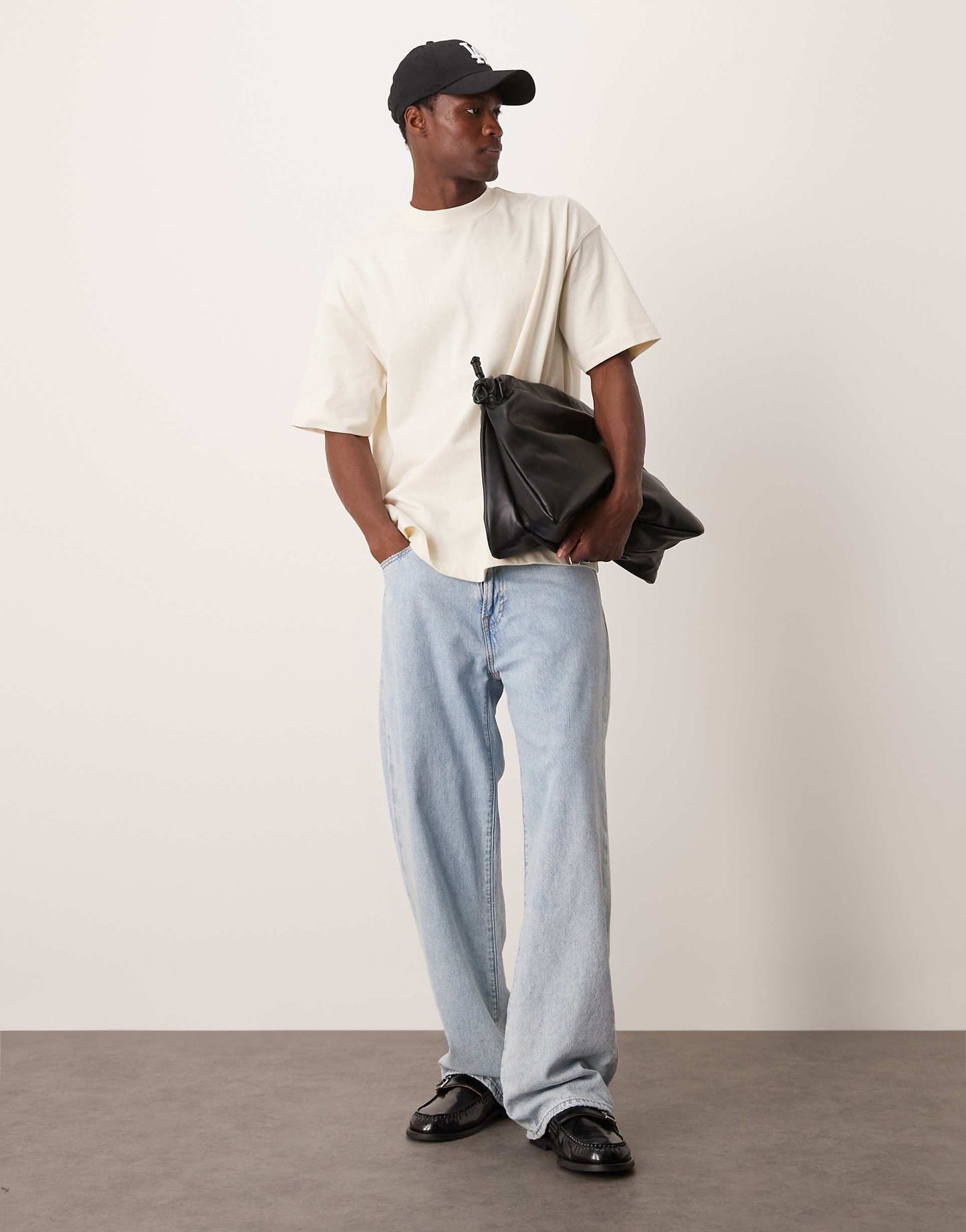 Premium Heavyweight Oversized High Neck T-Shirt 300Gsm