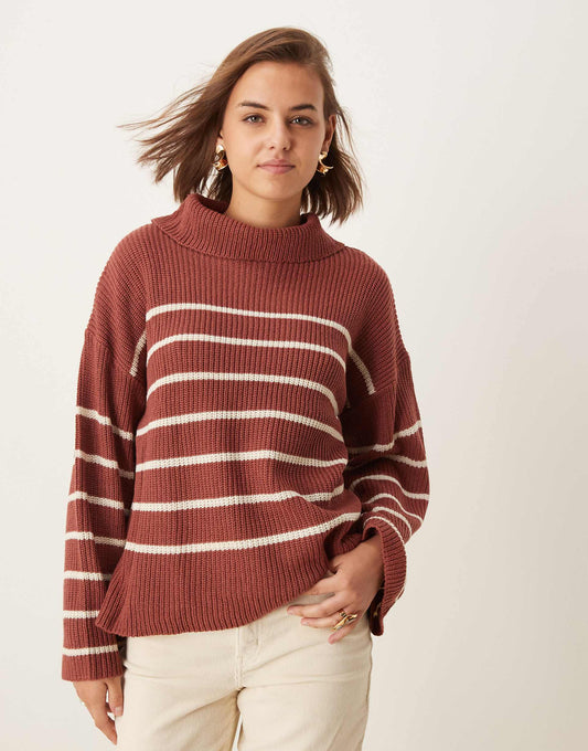 High Neck Loose Jumper