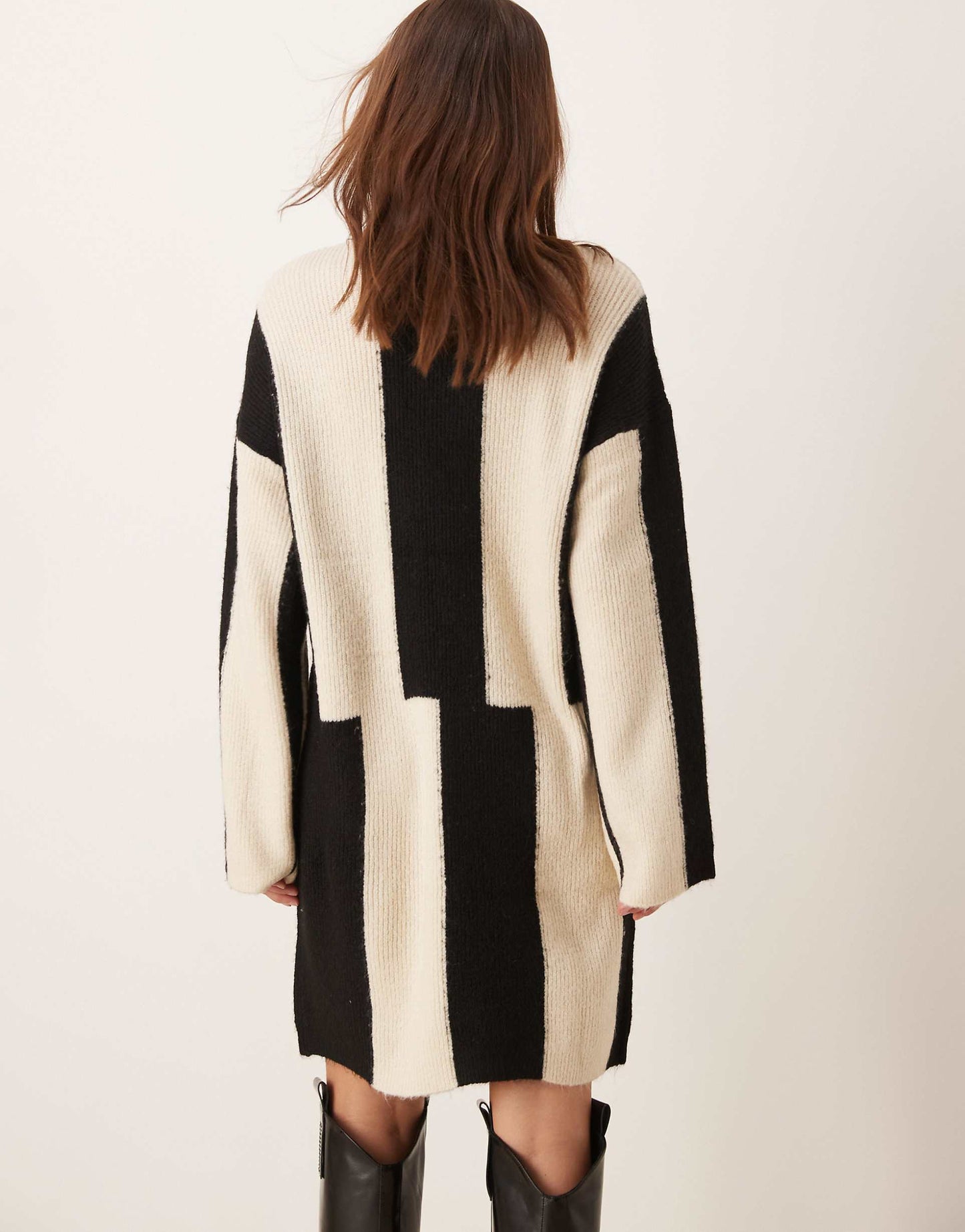 Knitted High Neck Mini Dress