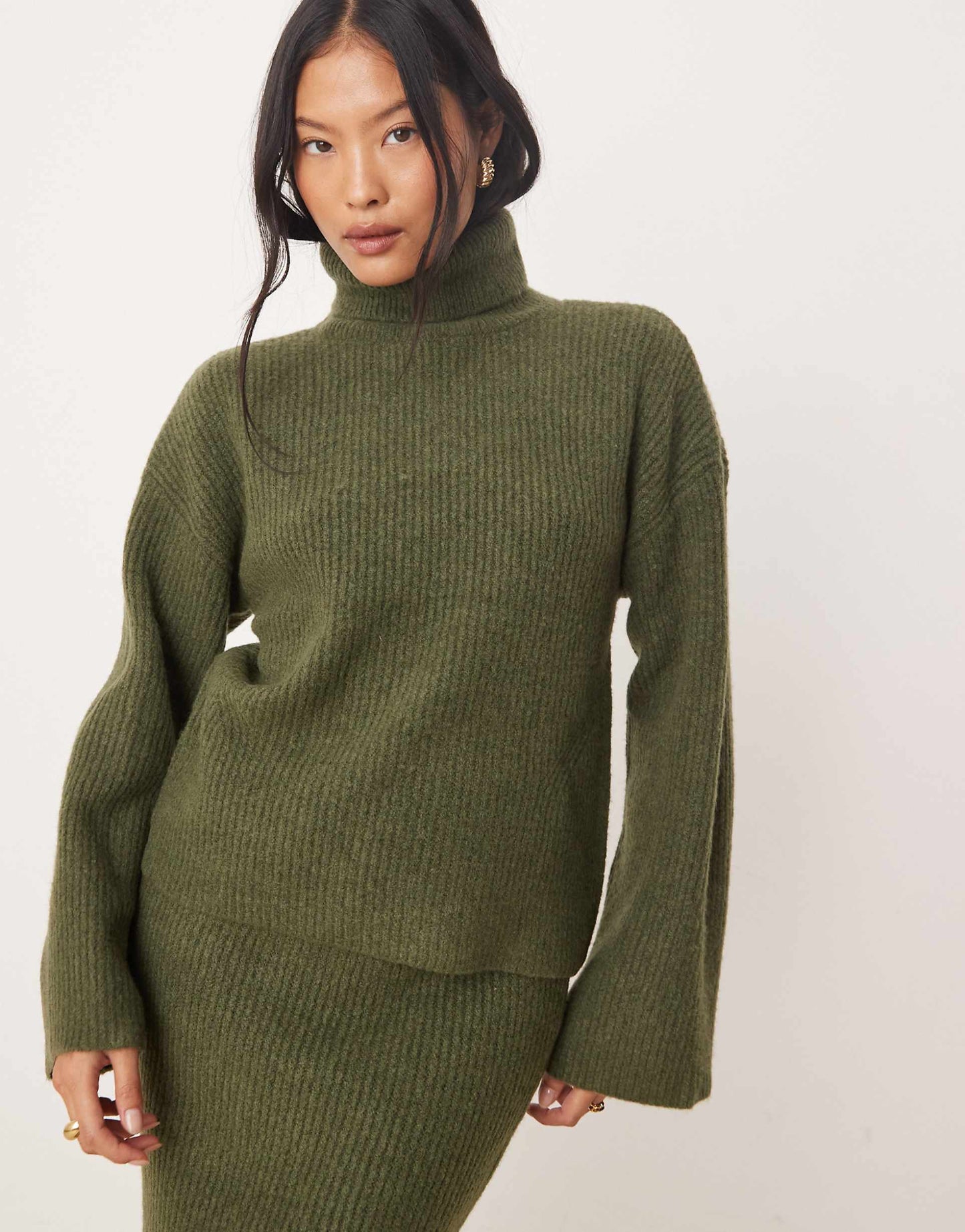 Petite Roll Neck Knitted Jumper Co-Ord