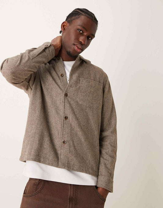 Brushed Twill Overshirt