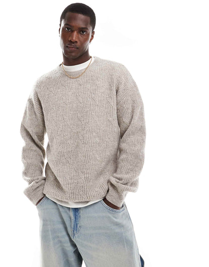 Textured Crew Jumper