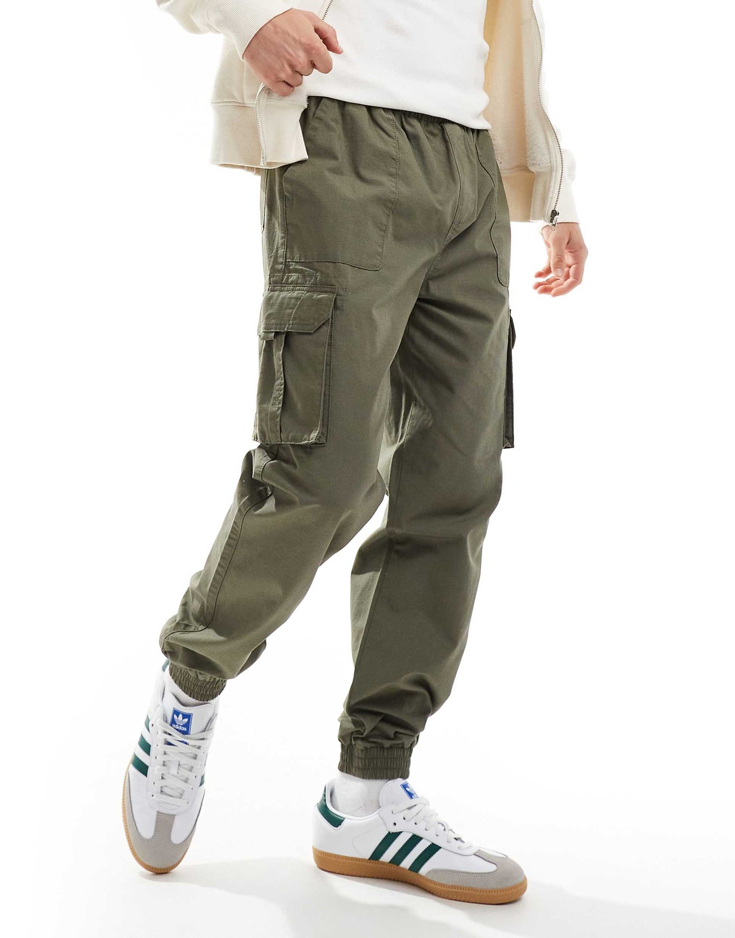 Cuffed Ripstop Cargo Trousers