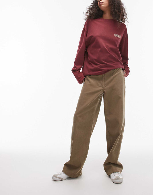 Cord Low Slung Trouser