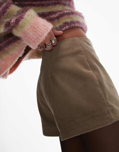 Knicker Style Cord Mini Short