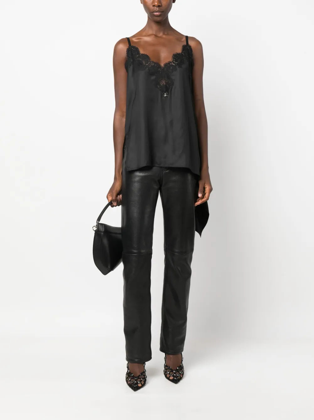 Chantilly-Lace Asymmetric Top