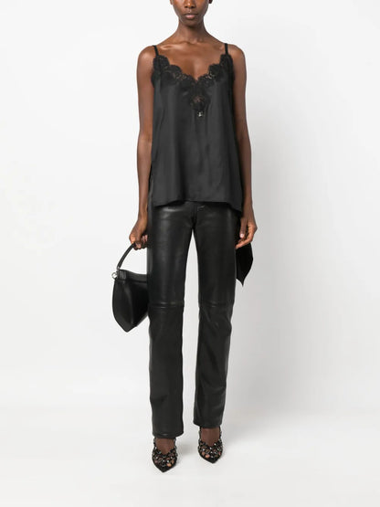 Chantilly-Lace Asymmetric Top