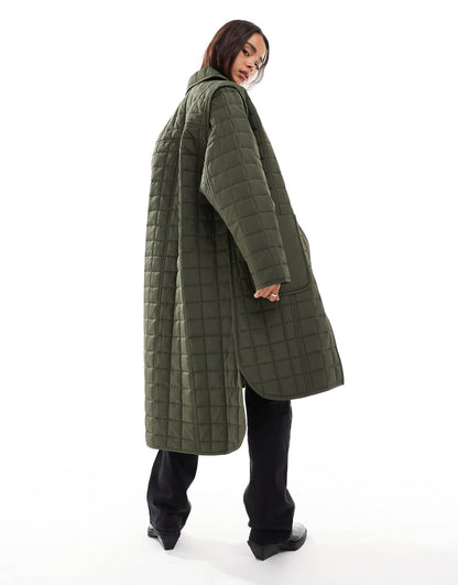 Quilted Longline Jacket