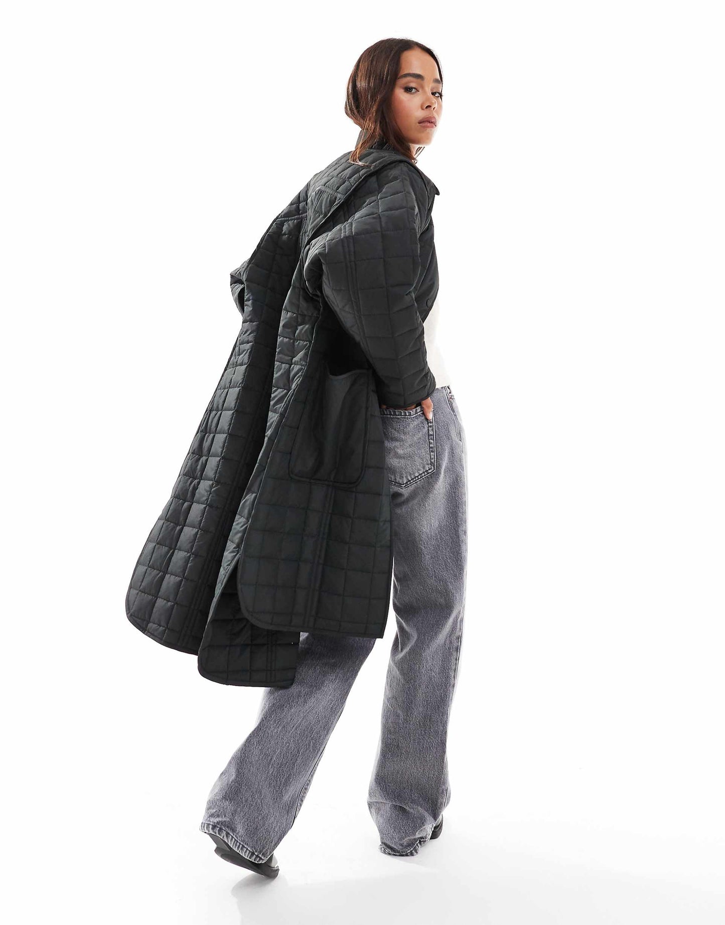 Quilted Longline Jacket