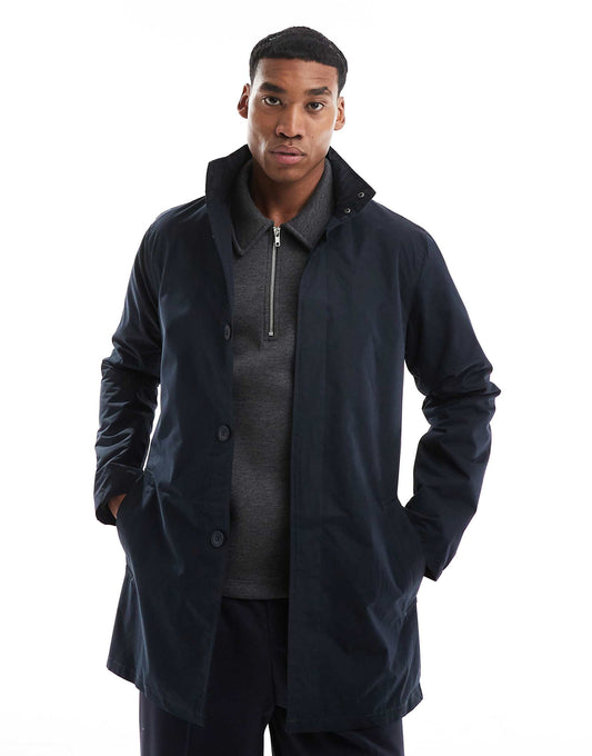 Lined Funnel Neck Mac Jacket