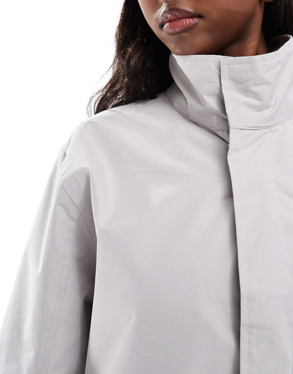 Lined Funnel Neck Mac Jacket