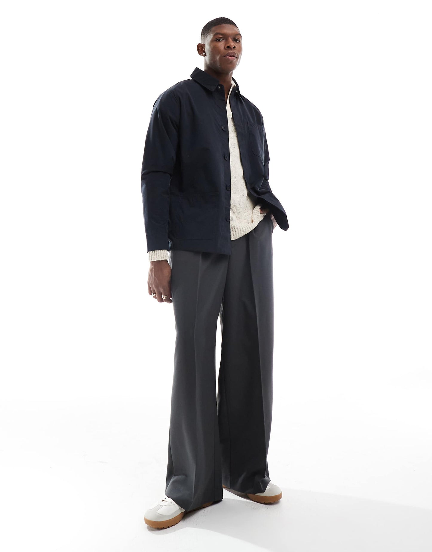 Lined Mac Jacket With Collar