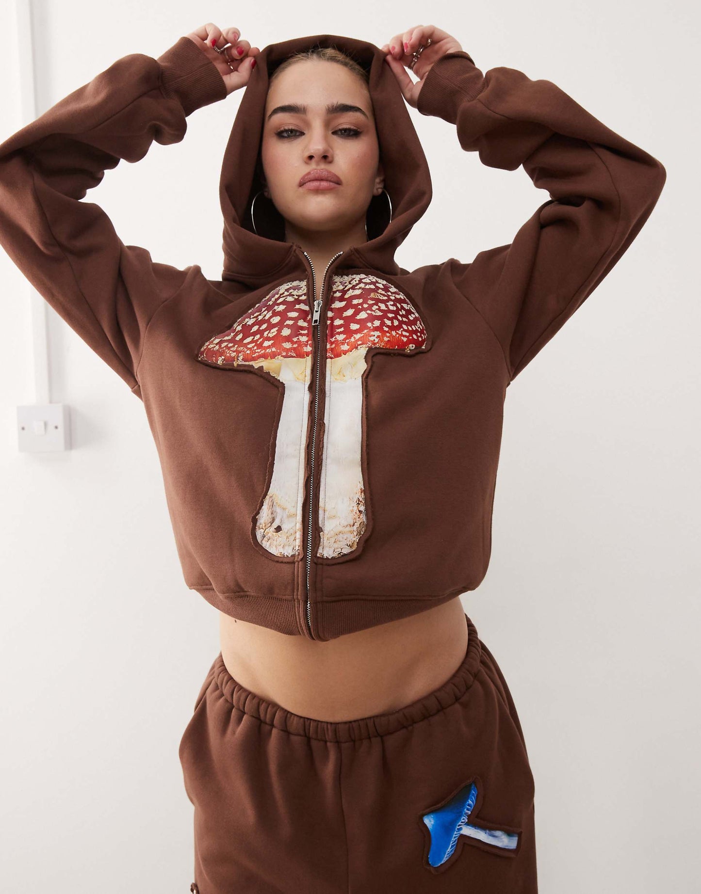 Mushroom Print Hoodie Co-Ord