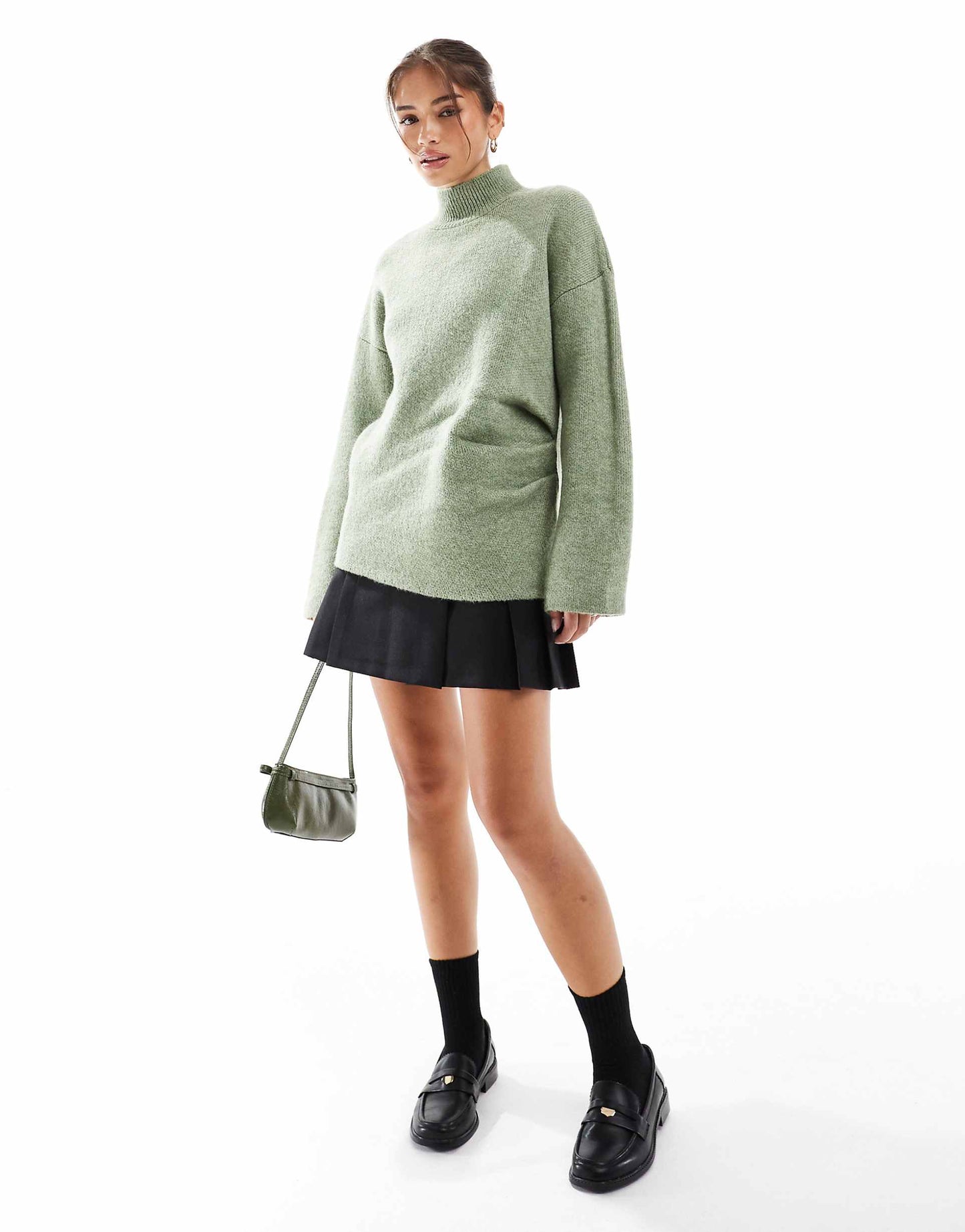 Knitted Gathered Jumper