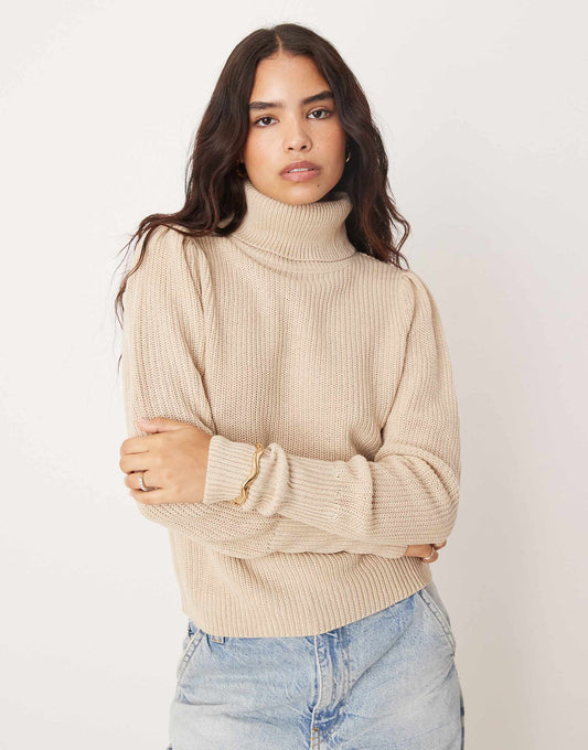Roll Neck Knitted Jumper
