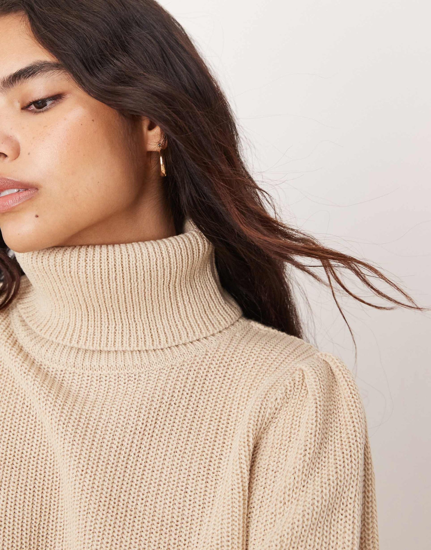 Roll Neck Knitted Jumper