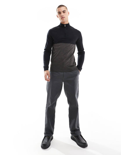 Roll Neck Half Zip Jumper