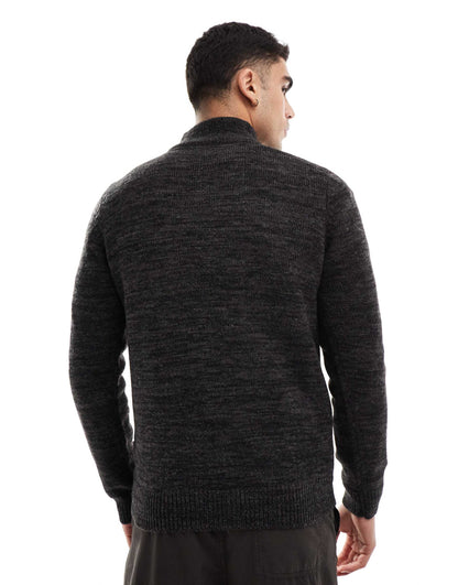 Heavy Knit Half Zip Jumper