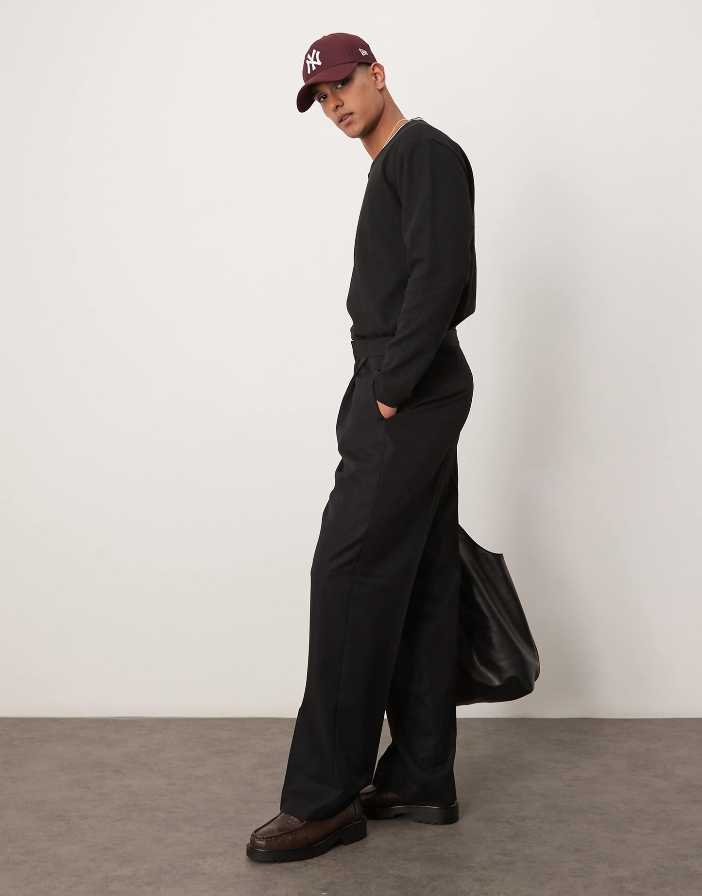 Smart Wide Leg Trousers With Elasticated Waistband