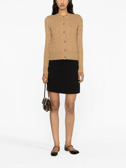 Cable-Knit Cashmere Cardigan