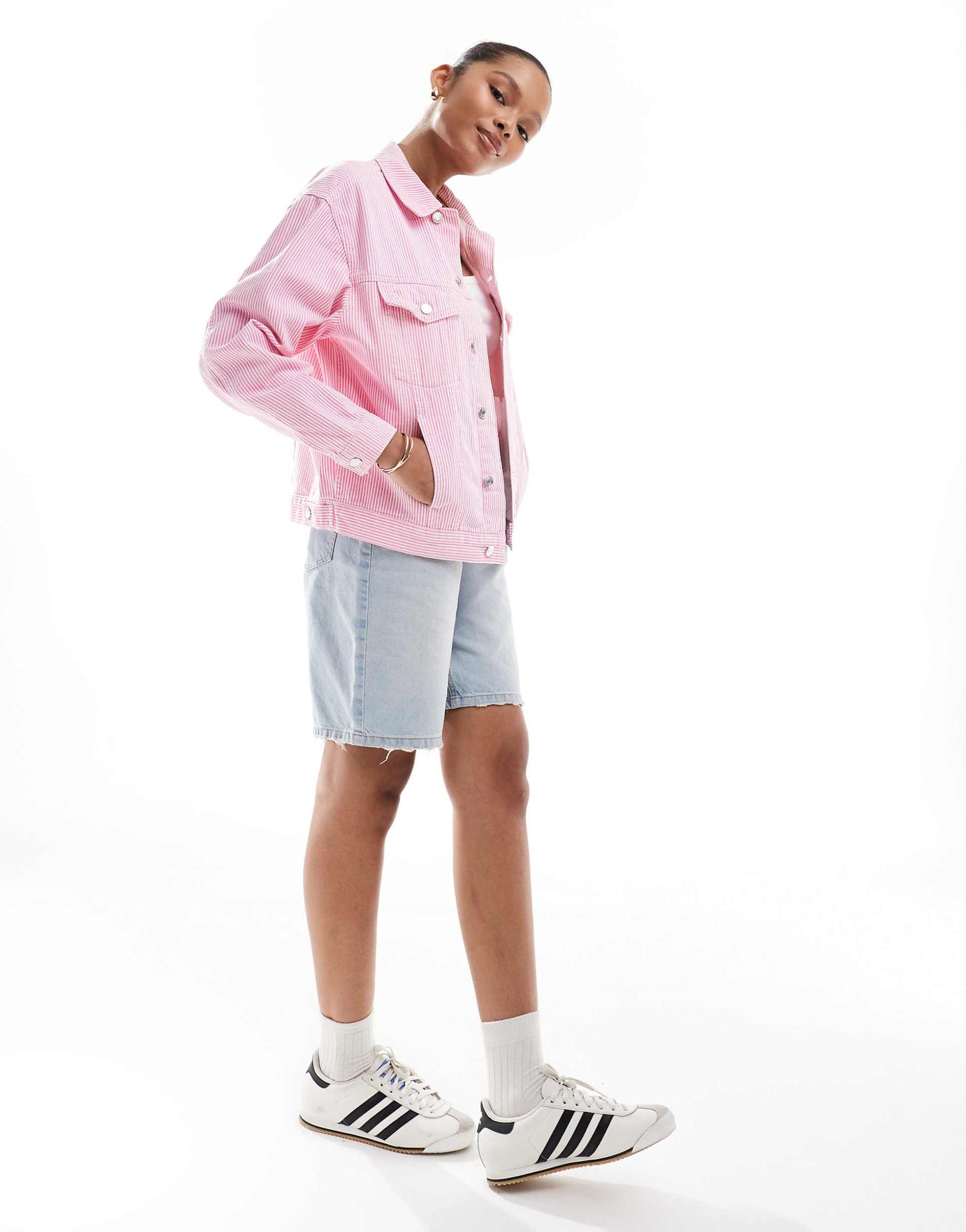 Denim Puff Sleeve Jacket