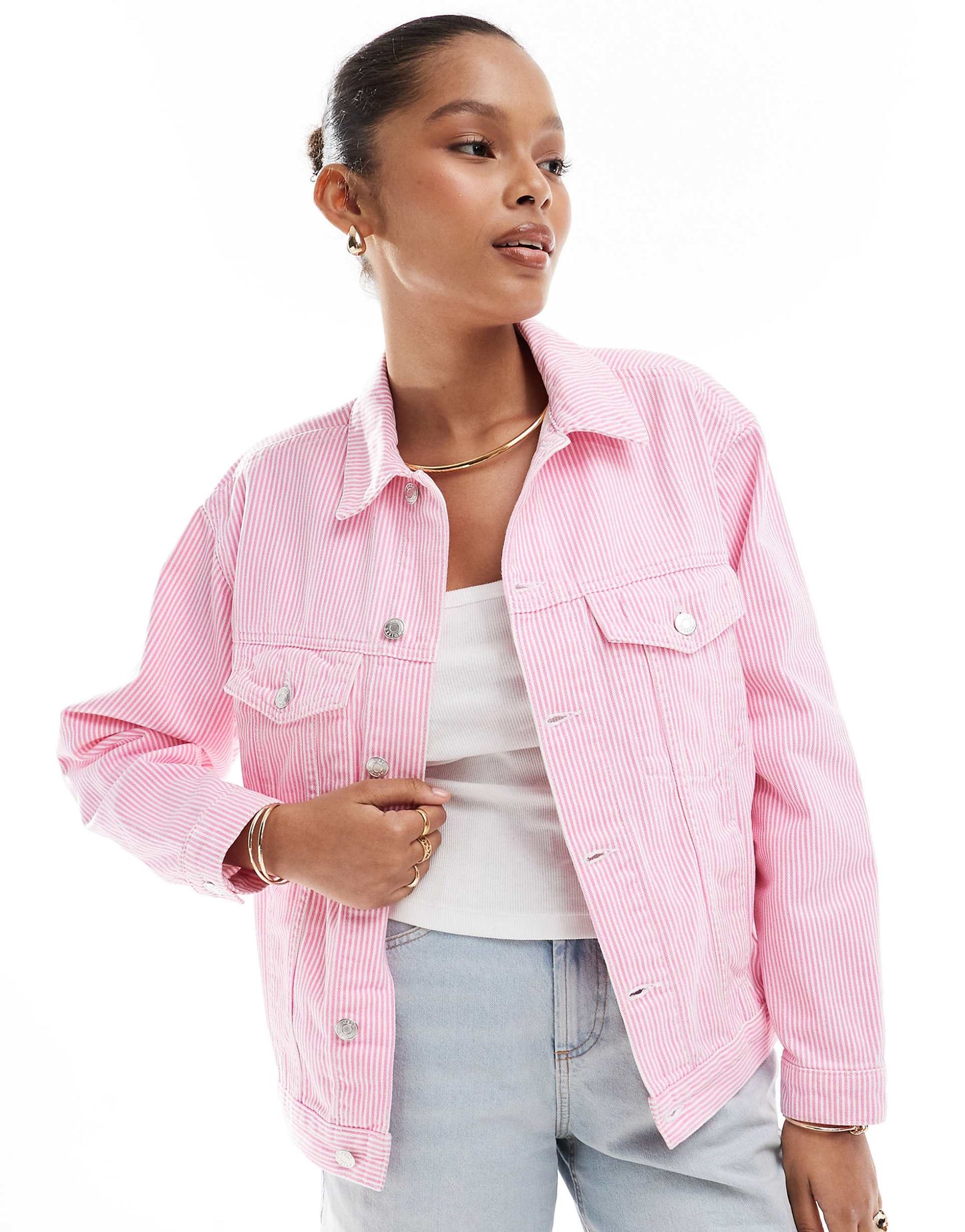 Denim Puff Sleeve Jacket