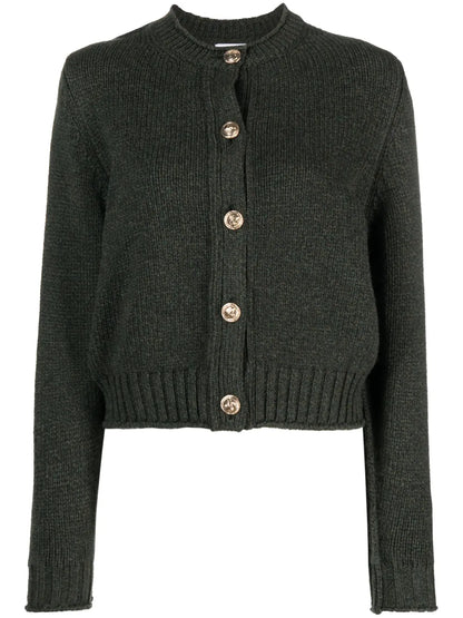 Button-Up Cashmere Cardigan
