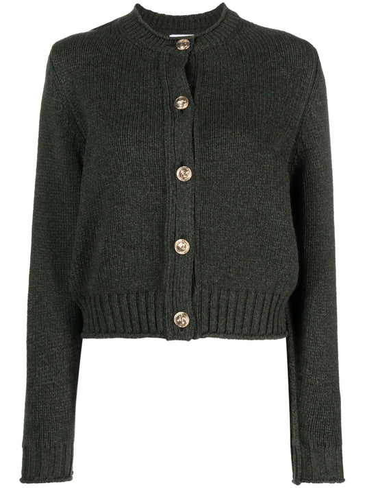 Button-Up Cashmere Cardigan