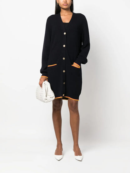 Button-Up Cashmere Cardi-Coat