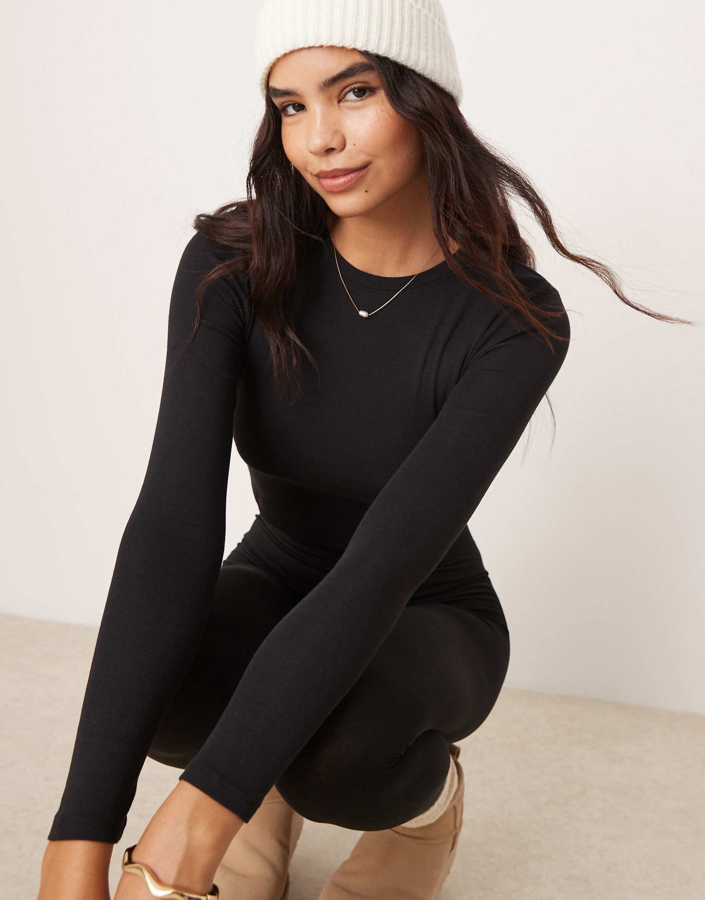 Long Sleeve Crew Neck Top