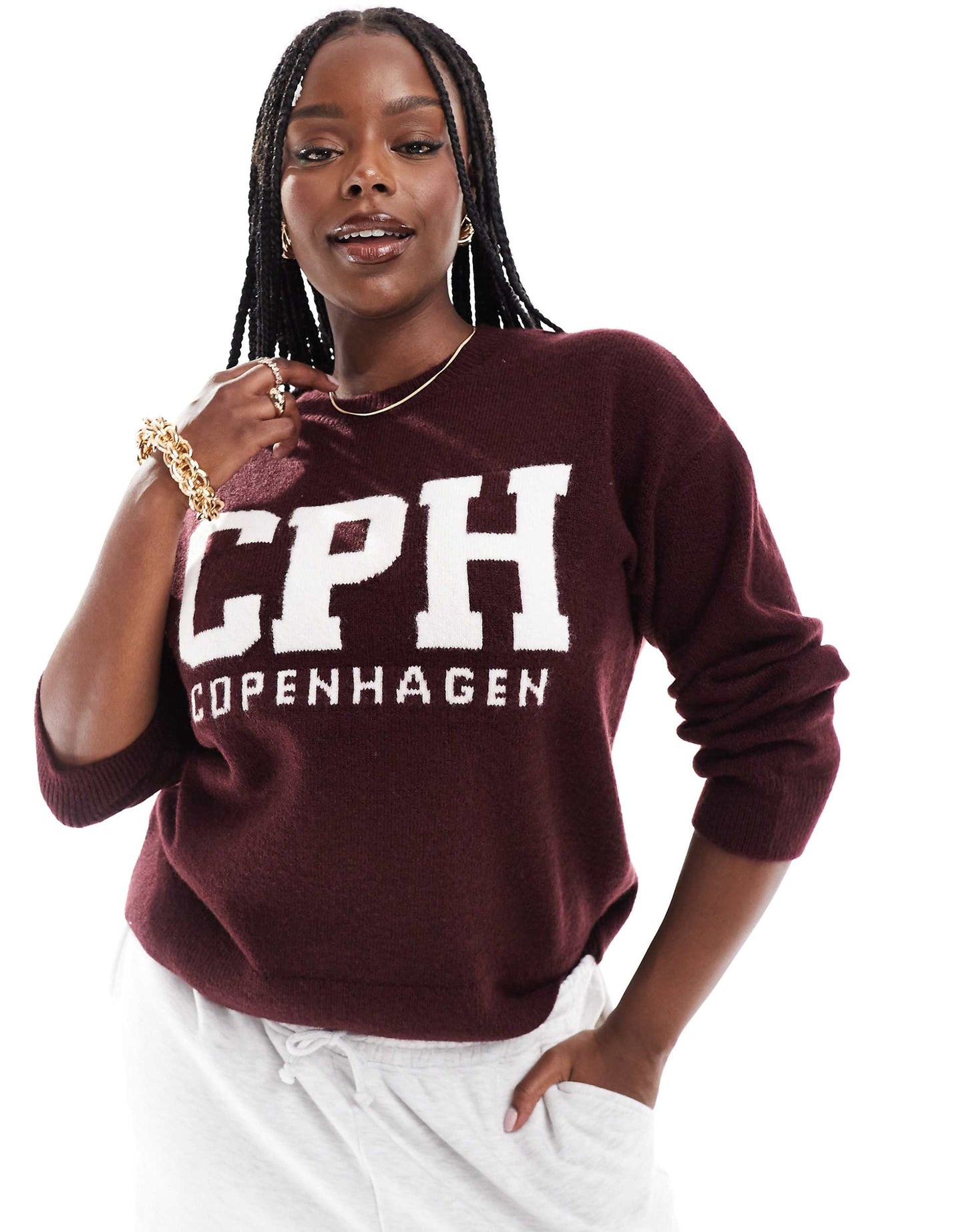 Curve Copenhagen Slogan Jumper