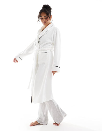 Premium Super Soft Fleece Midi Robe