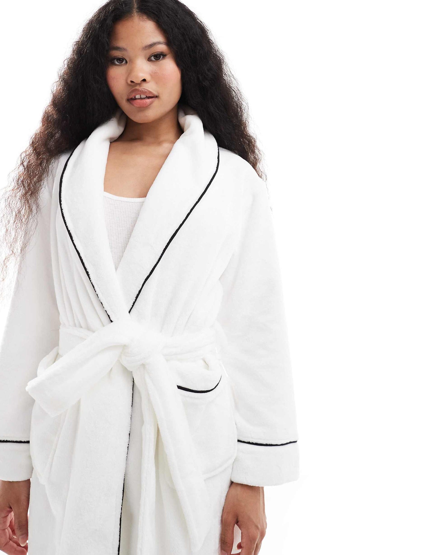 Petite Premium Super Soft Fleece Midi Robe