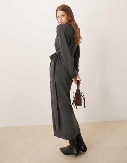 Beau Wrap Knit Midaxi Dress