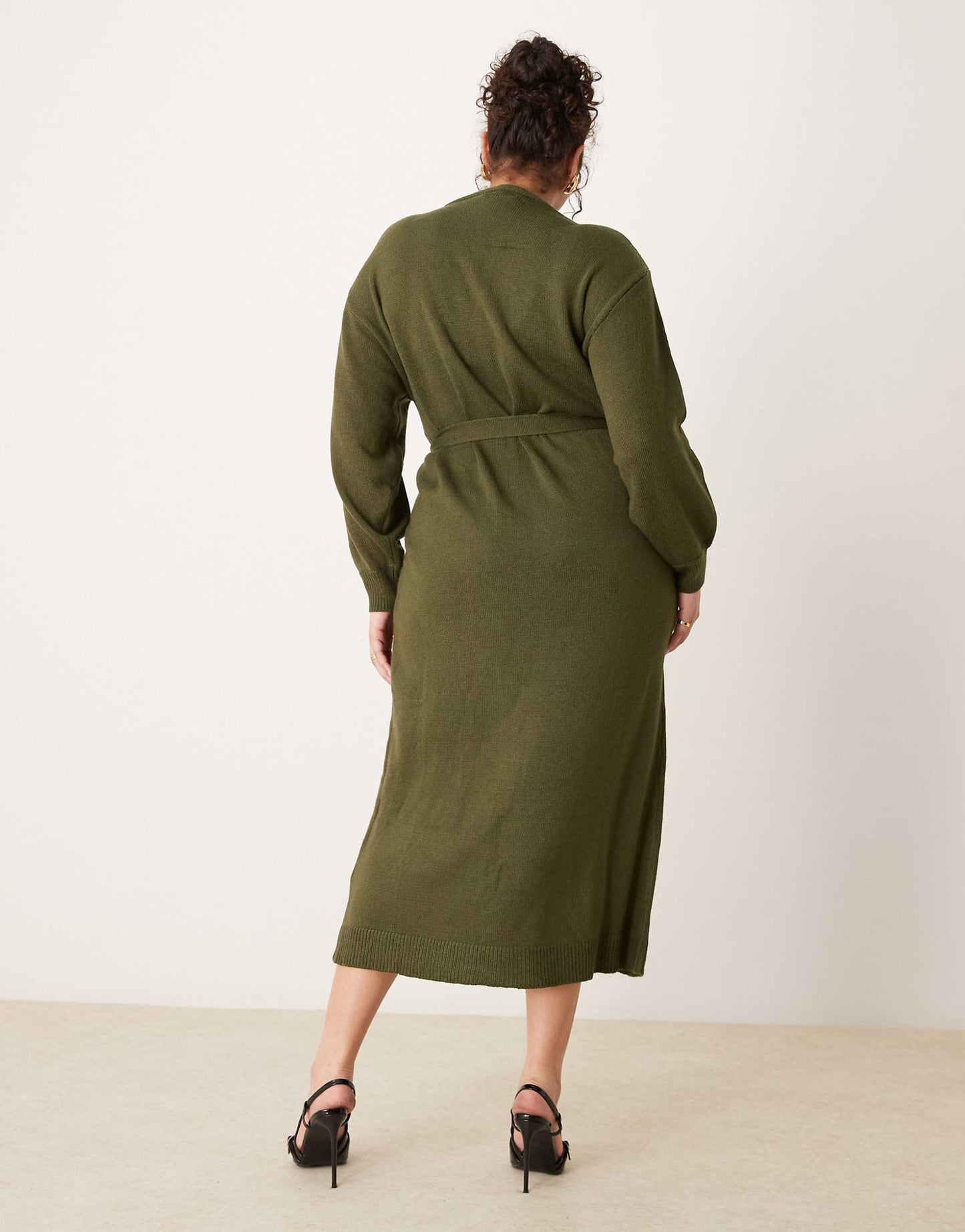 Curve Beau Wrap Knit Midaxi Dress