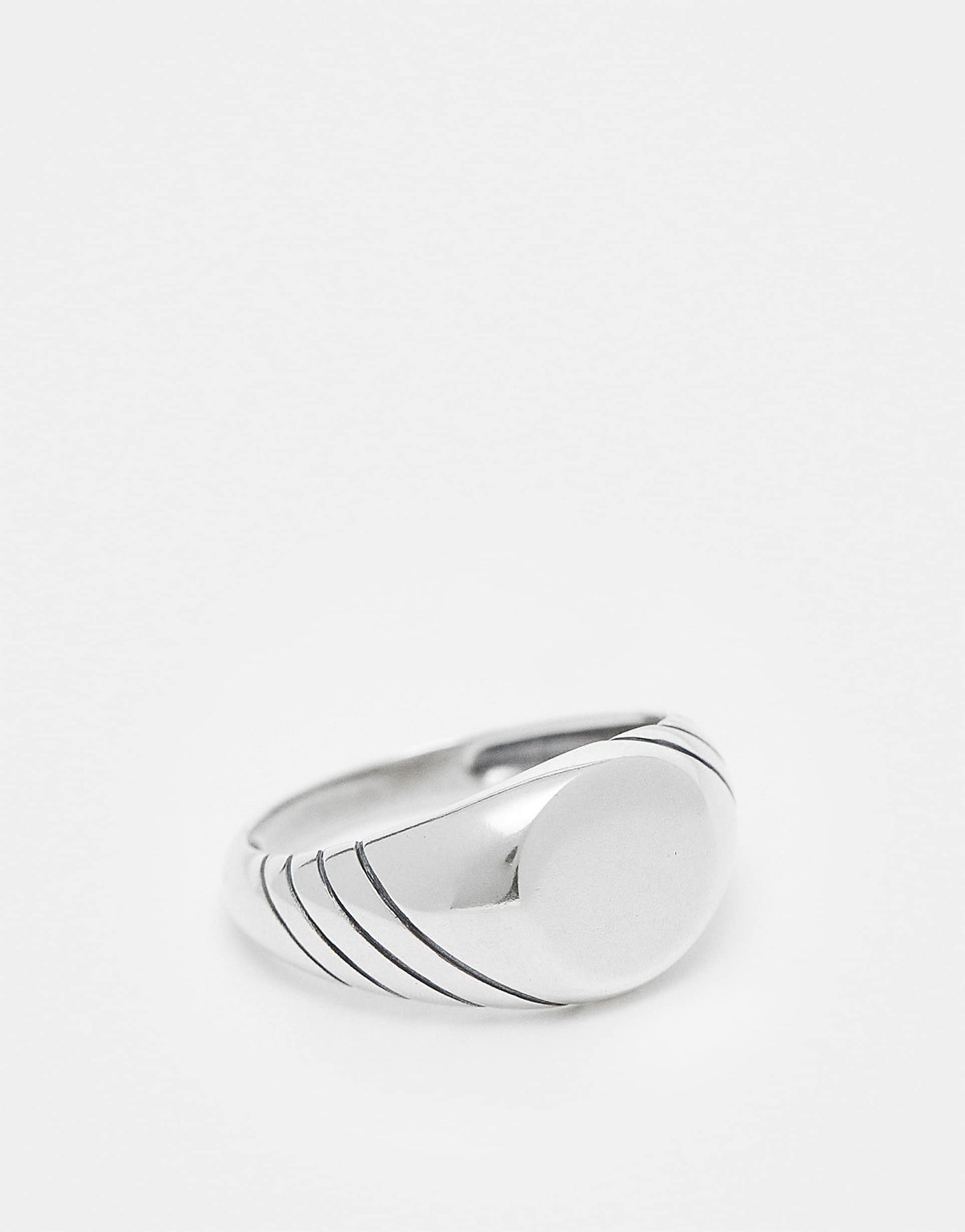 Sterling Silver Signet Ring With Embossing