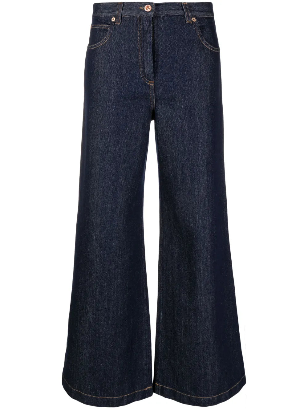 Wide-Leg Flared Jeans
