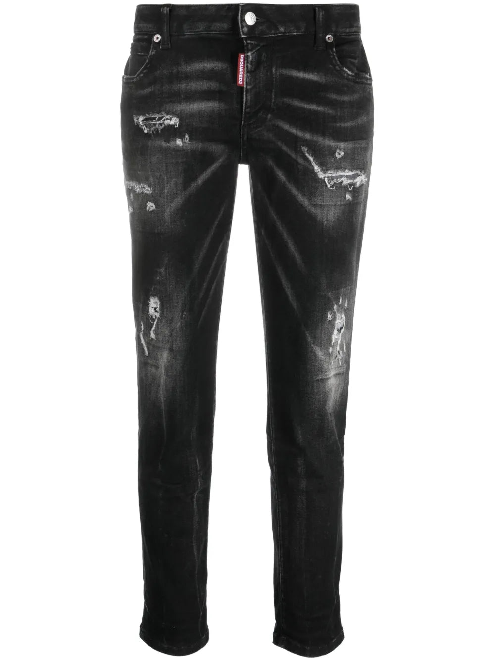 Cool Girl Distressed Slim-Leg Jeans