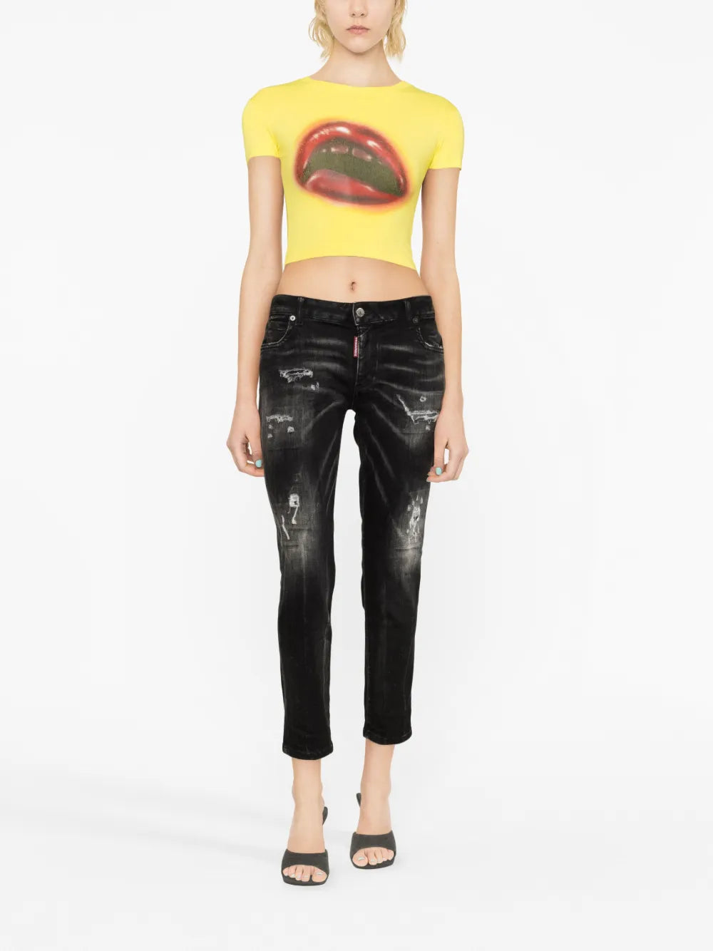 Cool Girl Distressed Slim-Leg Jeans