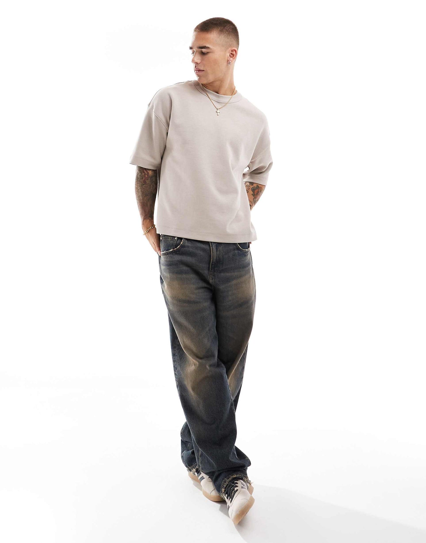 Premium Interlock Oversized Boxy T-Shirt 300Gsm