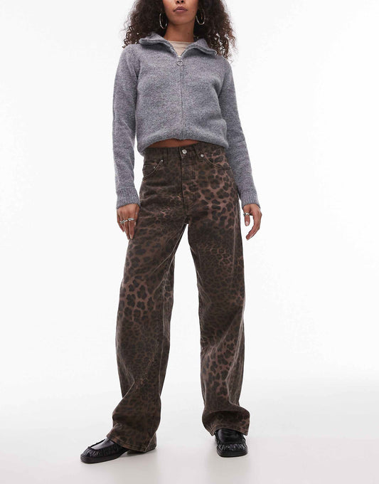 Mid Rise Loose Fit Straight Jean