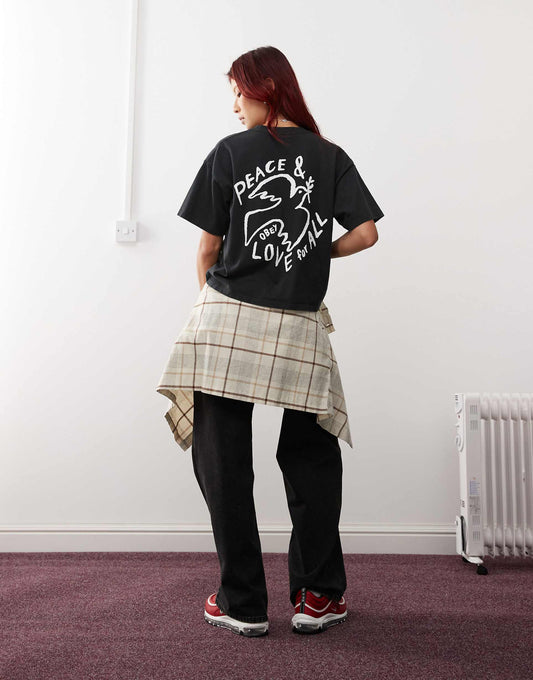 Peace And Love For All Dove Graphic Sweatshirt